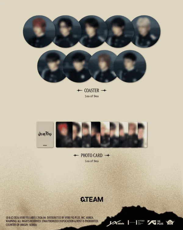 Album da collezione – &TEAM WE ON FIRE (LIMITED VER.) Originale