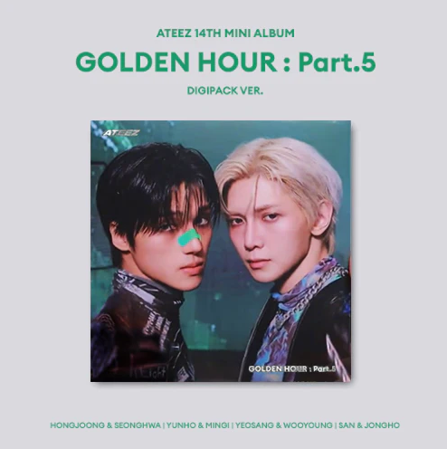 Copertina dell'album GOLDEN HOUR PART.5 (UNIT DIGIPACK VER.) degli ATEEZ nella versione WOOYOUNG & YEOSANG