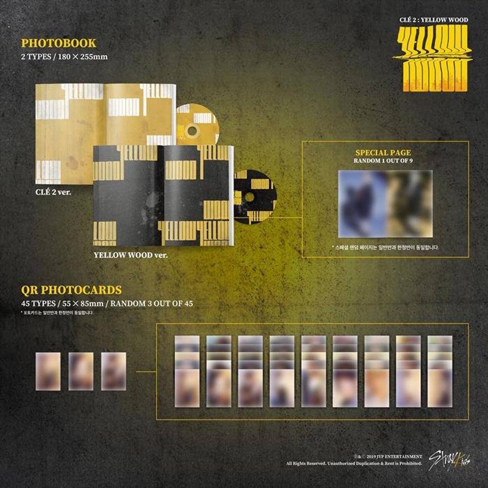 Album da collezione – Stray Kids Clé 2 : Yellow Wood (Normal Ver.) Originale