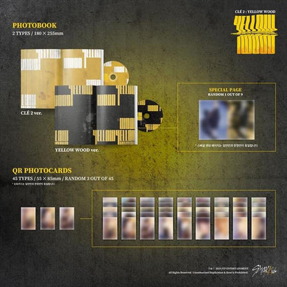 Album da collezione – Stray Kids Clé 2 : Yellow Wood (Normal Ver.) Originale