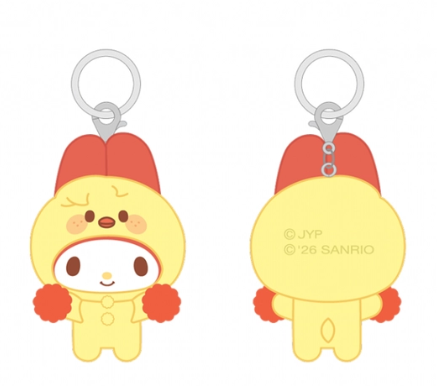 STRAY KIDS – SKZOO X SANRIO CHARACTERS SECRET FLOCKED FIGURE KEYRING (CHEER UP VER.) (RADOM VER.)Gadget Ufficiale (PRE-ORDER)