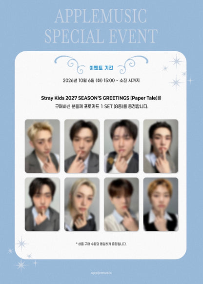 STRAY KIDS SEASON’S GREETINGS 2027 – [PAPER TALES] + POB | PRE-ORDER