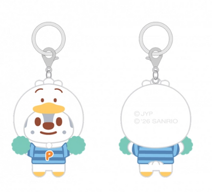 STRAY KIDS – SKZOO X SANRIO CHARACTERS SECRET FLOCKED FIGURE KEYRING (CHEER UP VER.) (RADOM VER.)Gadget Ufficiale (PRE-ORDER)