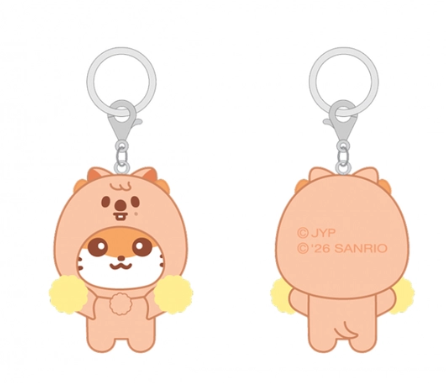 STRAY KIDS – SKZOO X SANRIO CHARACTERS SECRET FLOCKED FIGURE KEYRING (CHEER UP VER.) (RADOM VER.)Gadget Ufficiale (PRE-ORDER)