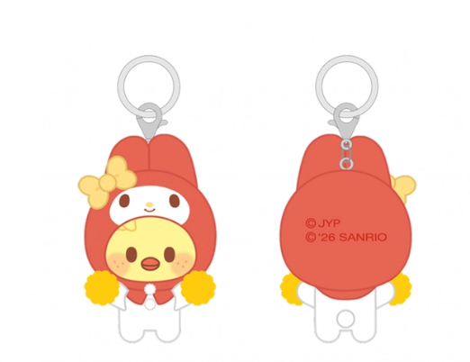 STRAY KIDS – SKZOO X SANRIO CHARACTERS SECRET FLOCKED FIGURE KEYRING (CHEER UP VER.) (RADOM VER.)Gadget Ufficiale (PRE-ORDER)