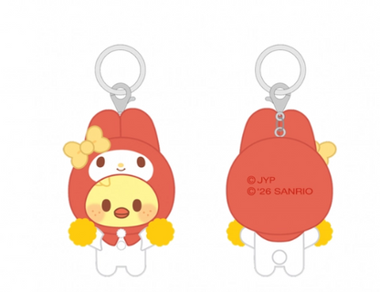 STRAY KIDS – SKZOO X SANRIO CHARACTERS SECRET FLOCKED FIGURE KEYRING (CHEER UP VER.) (RADOM VER.)Gadget Ufficiale (PRE-ORDER)