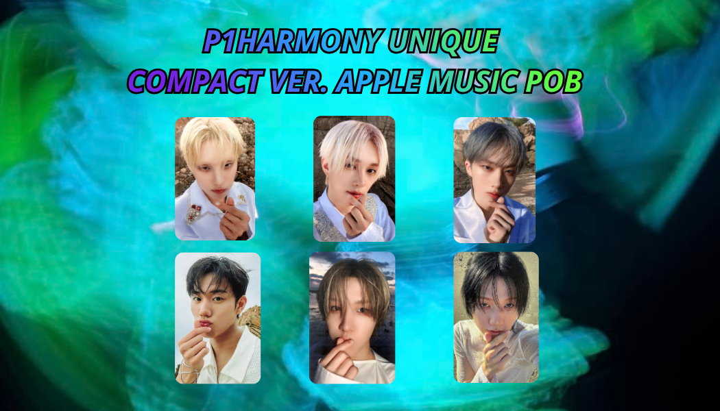 P1HARMONY – UNIQUE APPLE MUSIC POB COMPACT VER. Photocard Ufficiale | Collezionabile K-Pop