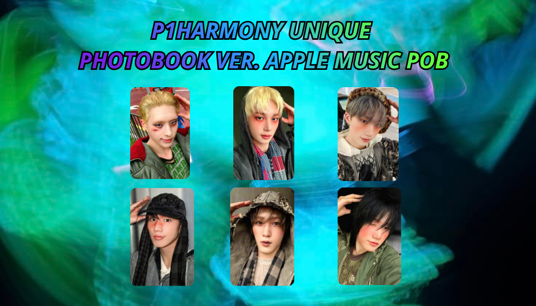 P1HARMONY – UNIQUE APPLE MUSIC POB PHOTOBOOK VER. Photocard Ufficiale | Collezionabile K-Pop