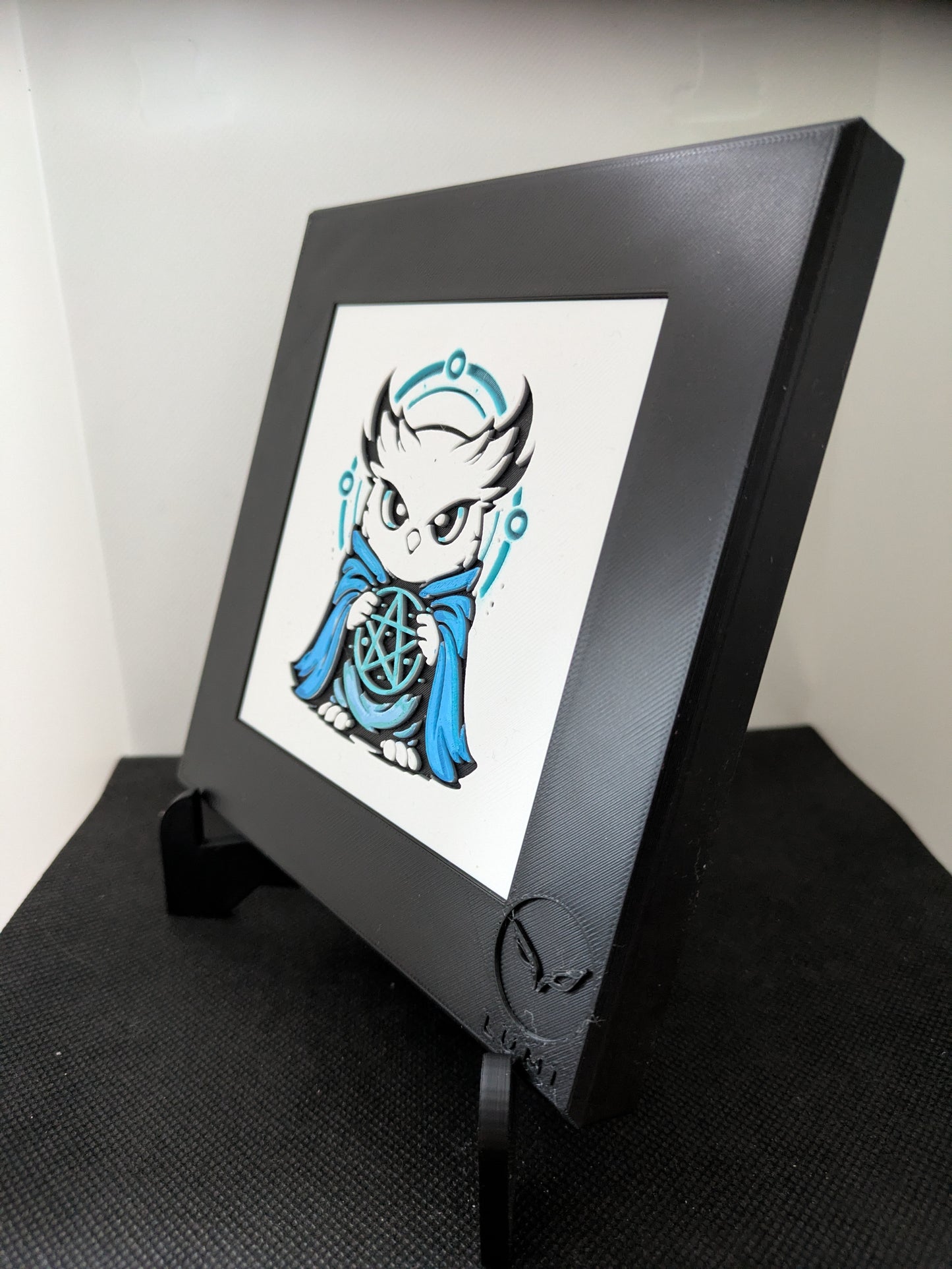 AXIS – LUMI Forms Arcana | Hand-Painted 3D Sculpture with 150×150 mm Frame