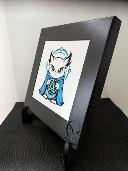 AXIS – LUMI Forms Arcana | Hand-Painted 3D Sculpture with 150×150 mm Frame