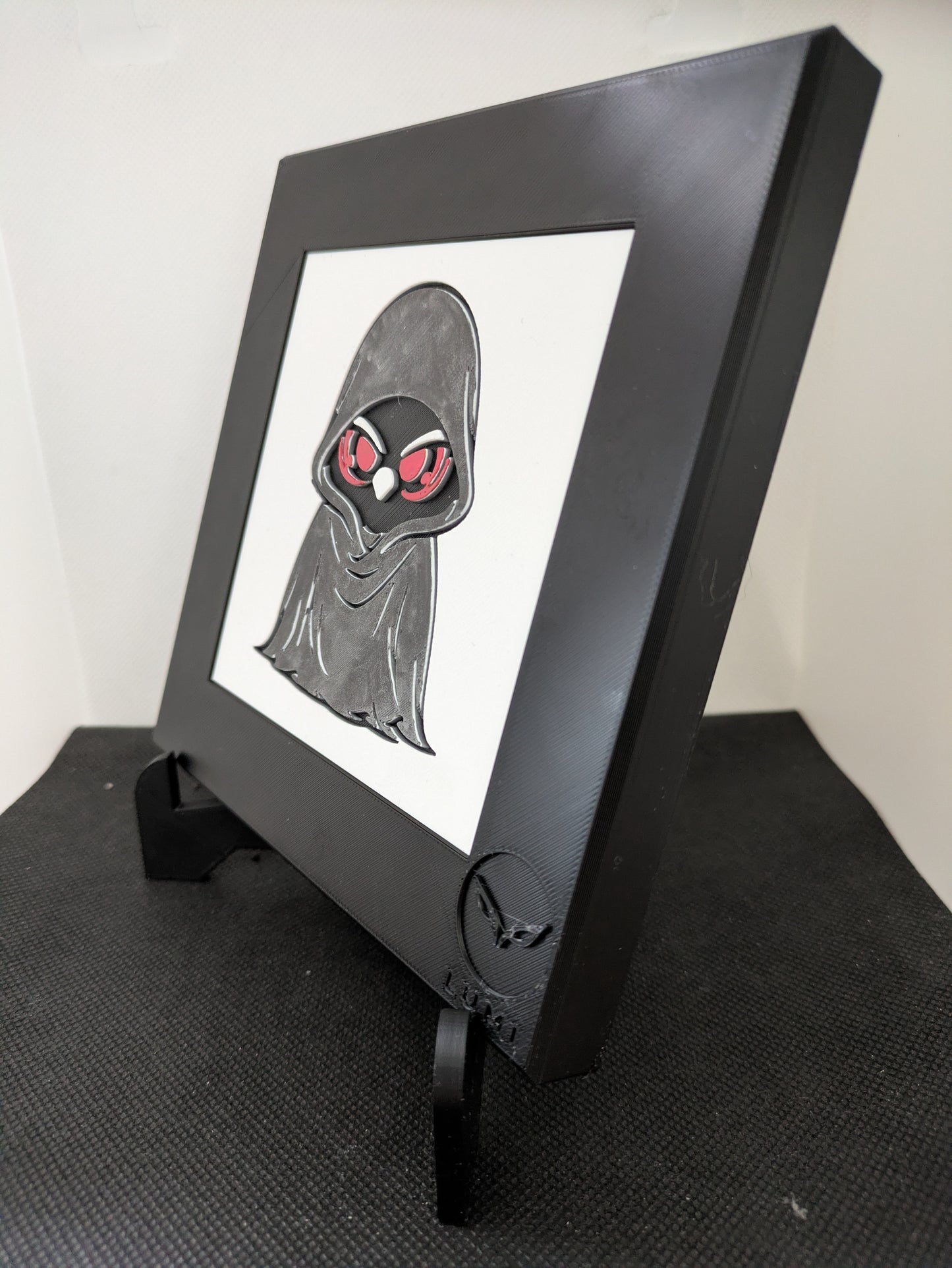NOX – LUMI Forms Ombra | Quadro 3D Colorata a Mano con Cornice 150×150 mm