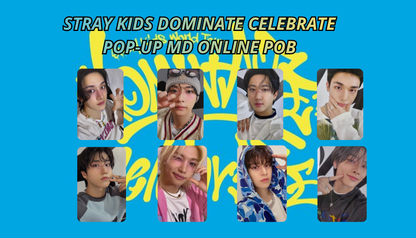 STRAY KIDS – DOMINATE CELEBRATE POP-UP MD ONLINE POB Photocard Ufficiale | Collezionabile K-Pop
