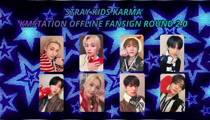 STRAY KIDS – KARMA KMSTATION OFFLINE FANSIGN ROUND 2.0 PHOTOCARD UFFICIALE| Collezionabile K-Pop