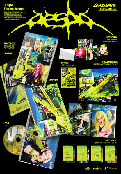 Album da collezione – AESPA LEMONADE (LEMONADE VER.) Originale