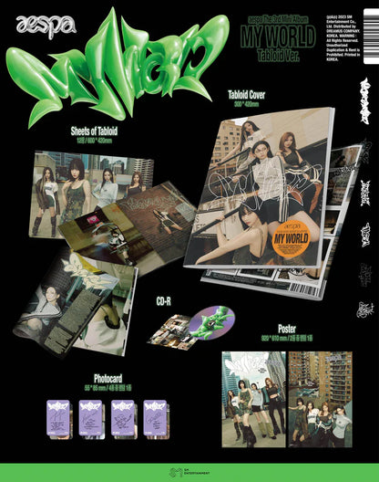 Album da collezione – AESPA MY WORLD (TABLOID VER.)  Originale