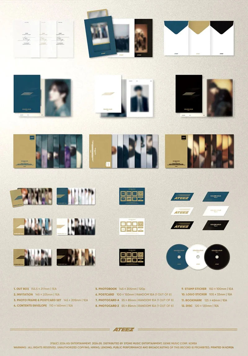 Album da collezione – ATEEZ Golden Hour : Part.1