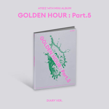 Copertina dell'album GOLDEN HOUR PART.5 degli ATEEZ nella versione Diary
