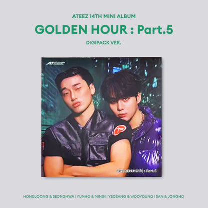 Copertina dell'album GOLDEN HOUR PART.5 (UNIT DIGIPACK VER.) degli ATEEZ nella versione SAN & JONGHO