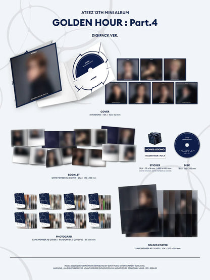 Album Digipack da collezione – ATEEZ Golden Hour : Part.4
