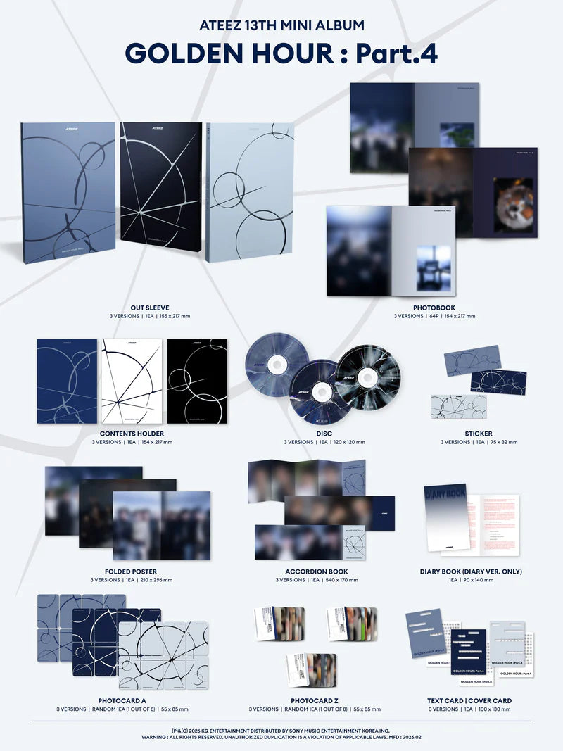 Album da collezione – ATEEZ Golden Hour : Part.4