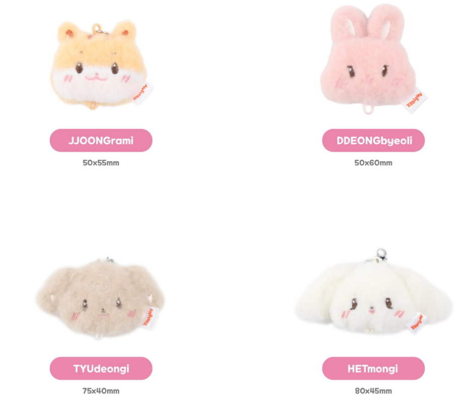 ATEEZ – LINKABLE FACE KEYRING Random Ver. Gadget Ufficiale Preorder | ANITEEZ IN COLOR MD