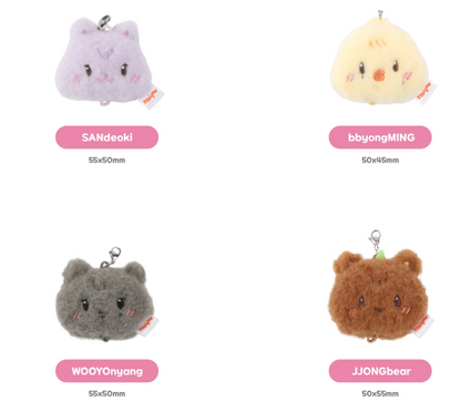 ATEEZ – LINKABLE FACE KEYRING Random Ver. Gadget Ufficiale Preorder | ANITEEZ IN COLOR MD