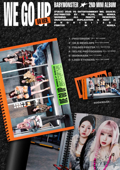 Album da collezione – BABYMONSTER WE GO UP (GO VER.) Originale