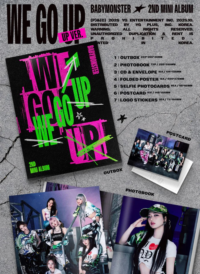 Album da collezione – BABYMONSTER WE GO UP (UP VER.) Originale