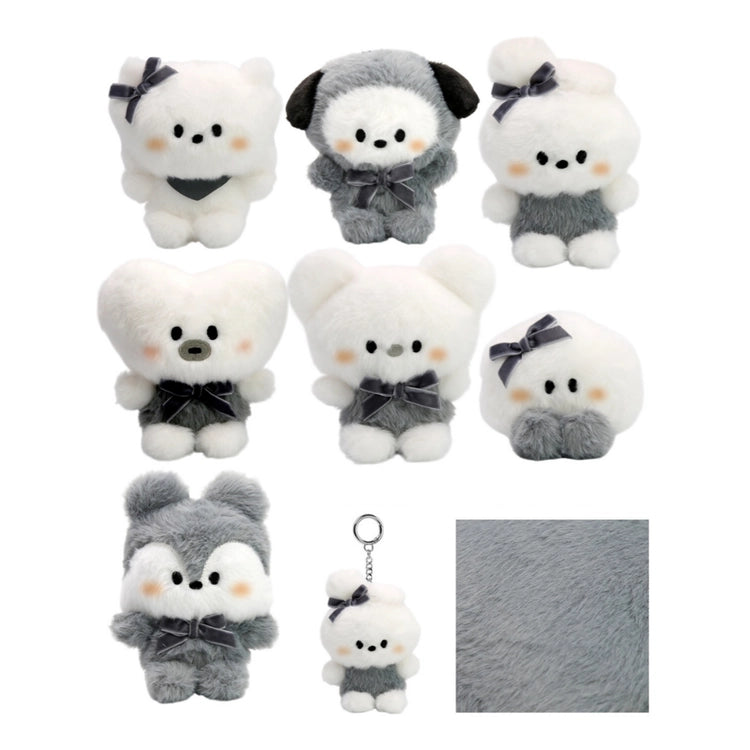 BT21 – MONOTONE PLUSH KEYRING Gadget Ufficiale (PRE-ORDER)