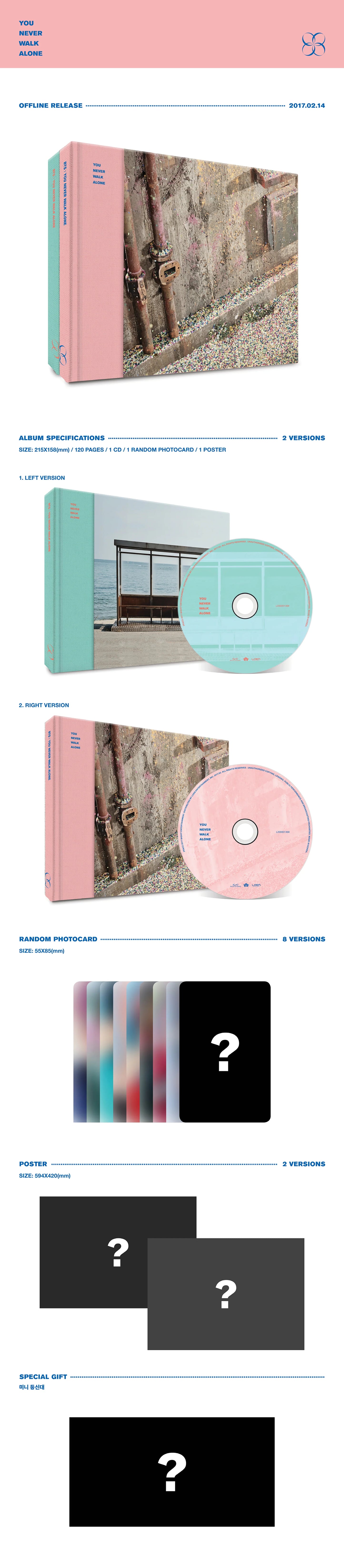 Album da collezione – BTS YOU NEVER WALK ALONE (Originale)
