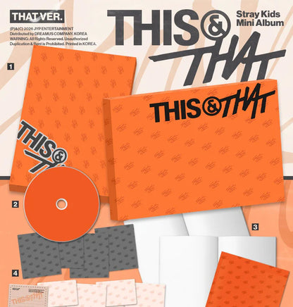 Album da collezione – STRAY KIDS THIS & THAT (STANDARD VER.) (PRE-ORDER) Originale