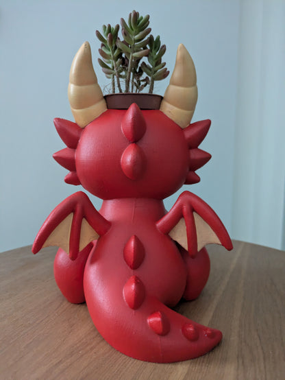 Drago Plant Friends Porta piante per succulente e mini piante – vista posteriore