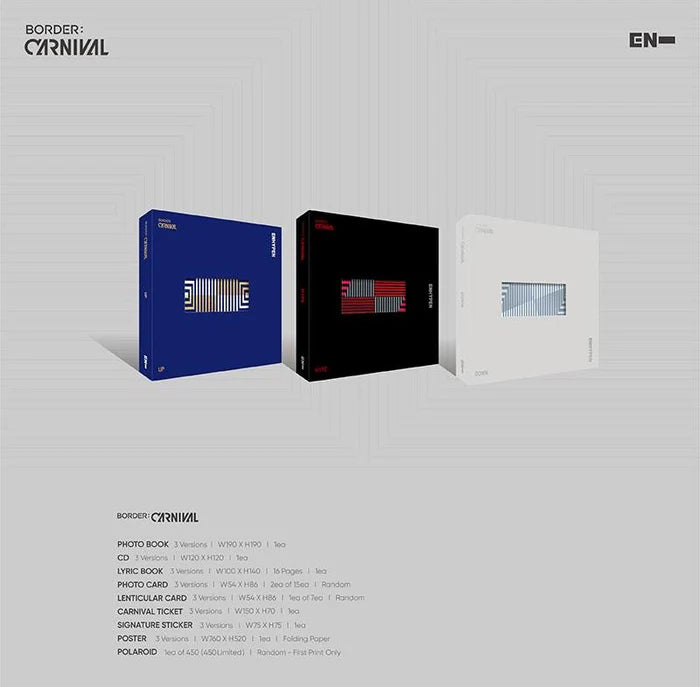 Album da collezione – ENHYPEN BORDER : CARNIVAL (Originale)