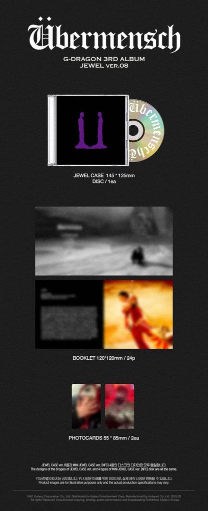 CD da collezione – G-Dragon Übermensch (Jewel Ver.)
