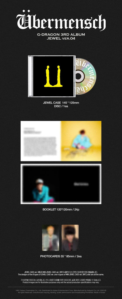 CD da collezione – G-Dragon Übermensch (Jewel Ver.)