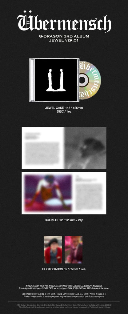 CD da collezione – G-Dragon Übermensch (Jewel Ver.)