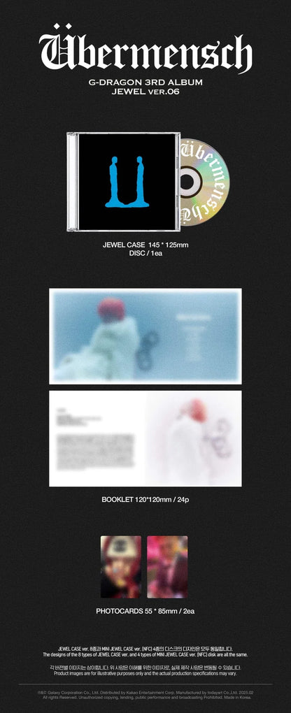 CD da collezione – G-Dragon Übermensch (Jewel Ver.)