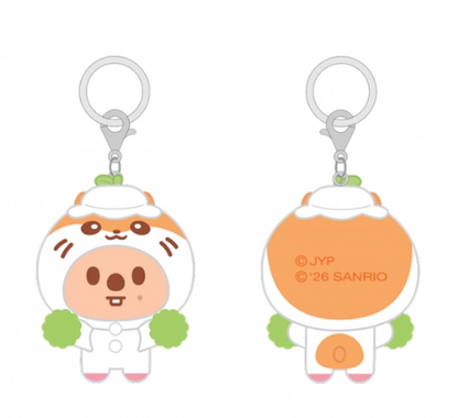 STRAY KIDS – SKZOO X SANRIO CHARACTERS SECRET FLOCKED FIGURE KEYRING (CHEER UP VER.) (RADOM VER.)Gadget Ufficiale (PRE-ORDER)
