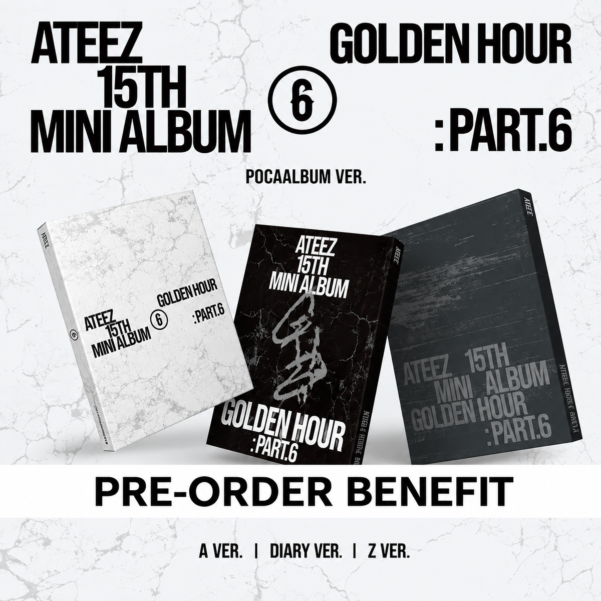 Album da collezione – ATEEZ GOLDEN HOUR : PART.6 (POCA ALBUM VER.) + POB | PRE-ORDER