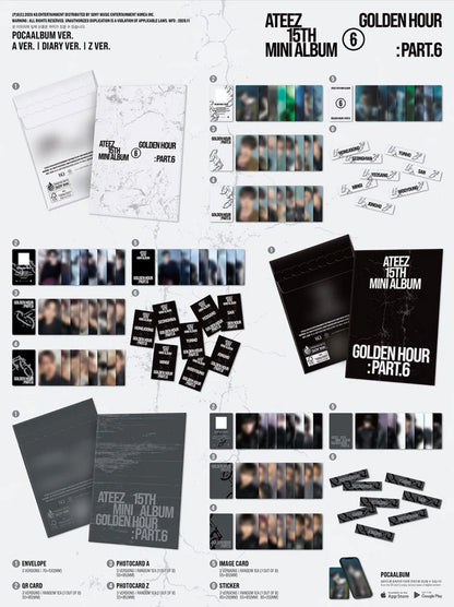 Album da collezione – ATEEZ GOLDEN HOUR : PART.6 (POCA ALBUM VER.) | PRE-ORDER