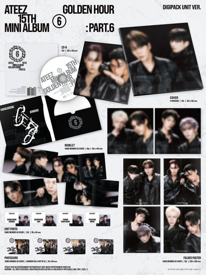 Album da collezione – ATEEZ GOLDEN HOUR : PART.6 (DIGIPACK UNIT VER.) | PRE-ORDER
