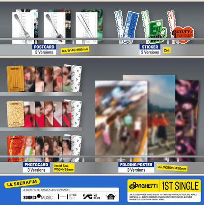 Album da collezione – LE SSERAFIM Spaghetti (Standard Ver.) Originale