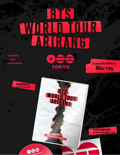 DVD da collezione – BTS WORLD TOUR 'ARIRANG' IN JAPAN LIVE ONLY EDITION + HMV POB | PRE-ORDER