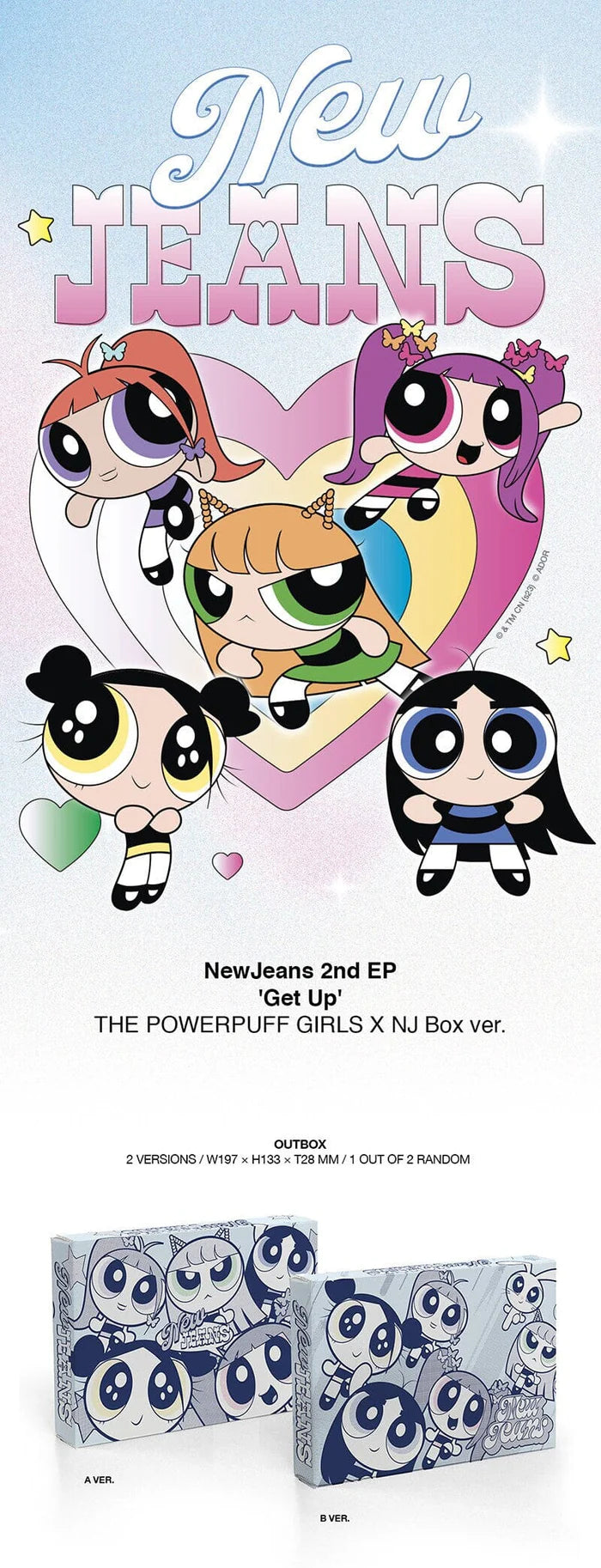 Album da collezione – NEWJEANS GET UP (THE POWERPUFF GIRLS X NJ BOX VER.) Originale