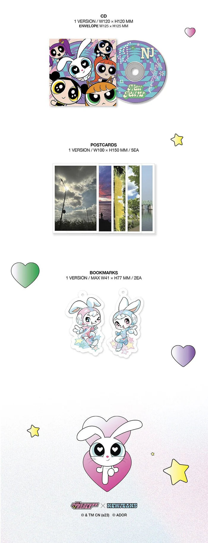 Album da collezione – NEWJEANS GET UP (THE POWERPUFF GIRLS X NJ BOX VER.) Originale