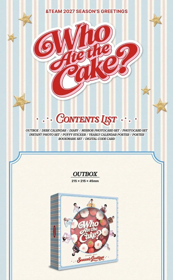 &TEAM SEASON’S GREETINGS 2027 – (WHO ATE THE CAKE?) | PRE-ORDER