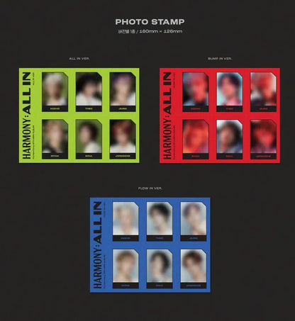 Photo Stamp dell'album HARMONY : ALL IN dei P1HARMONY nelle versioni disponibili
