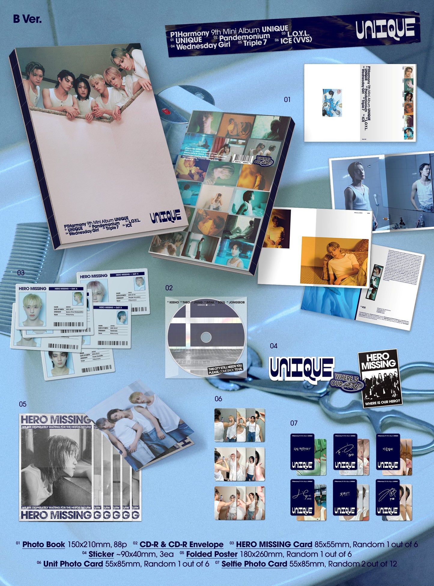 Album da collezione – P1HARMONY UNIQUE (Originale)