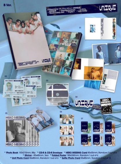 Album da collezione – P1Harmony UNIQUE (Originale)