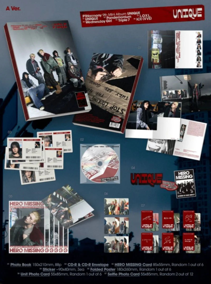 Album da collezione – P1Harmony UNIQUE (Originale)